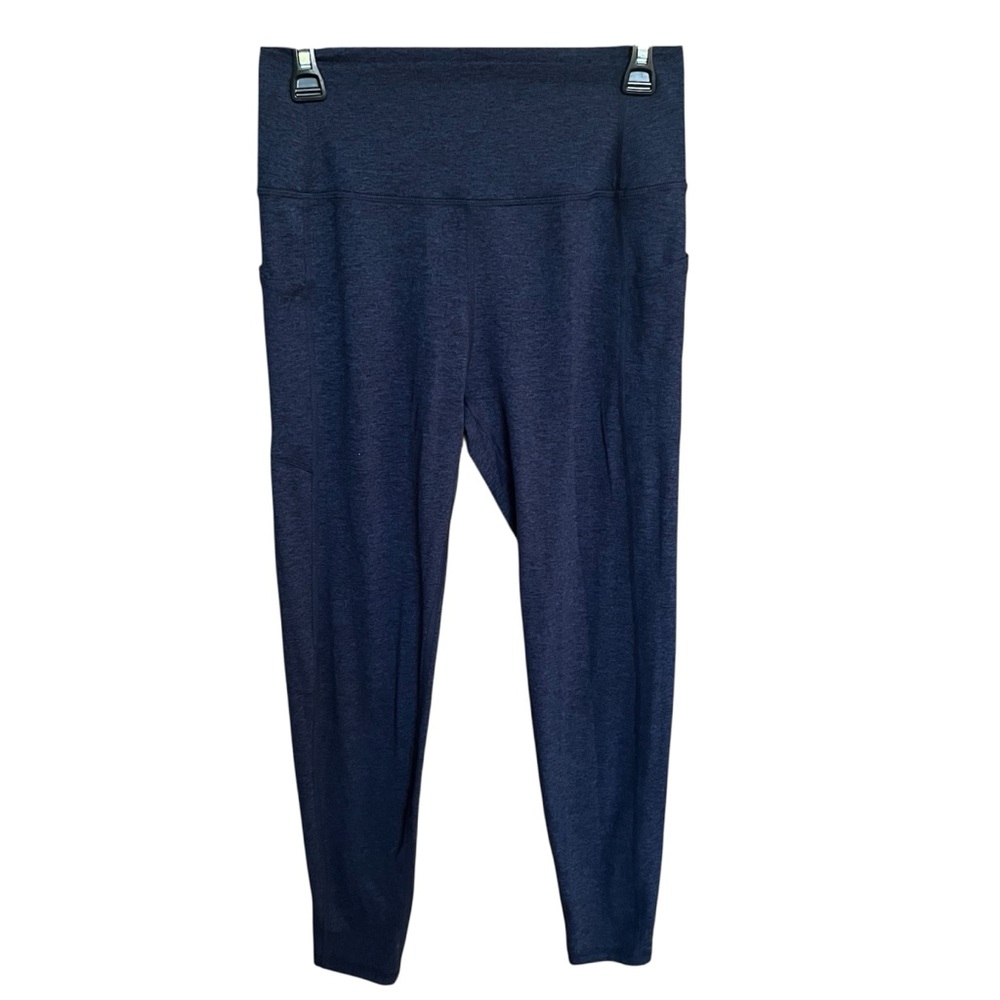 Kyodan Ultra-soft High Rise Legging With Side Pockets Heather Blue Size Medium